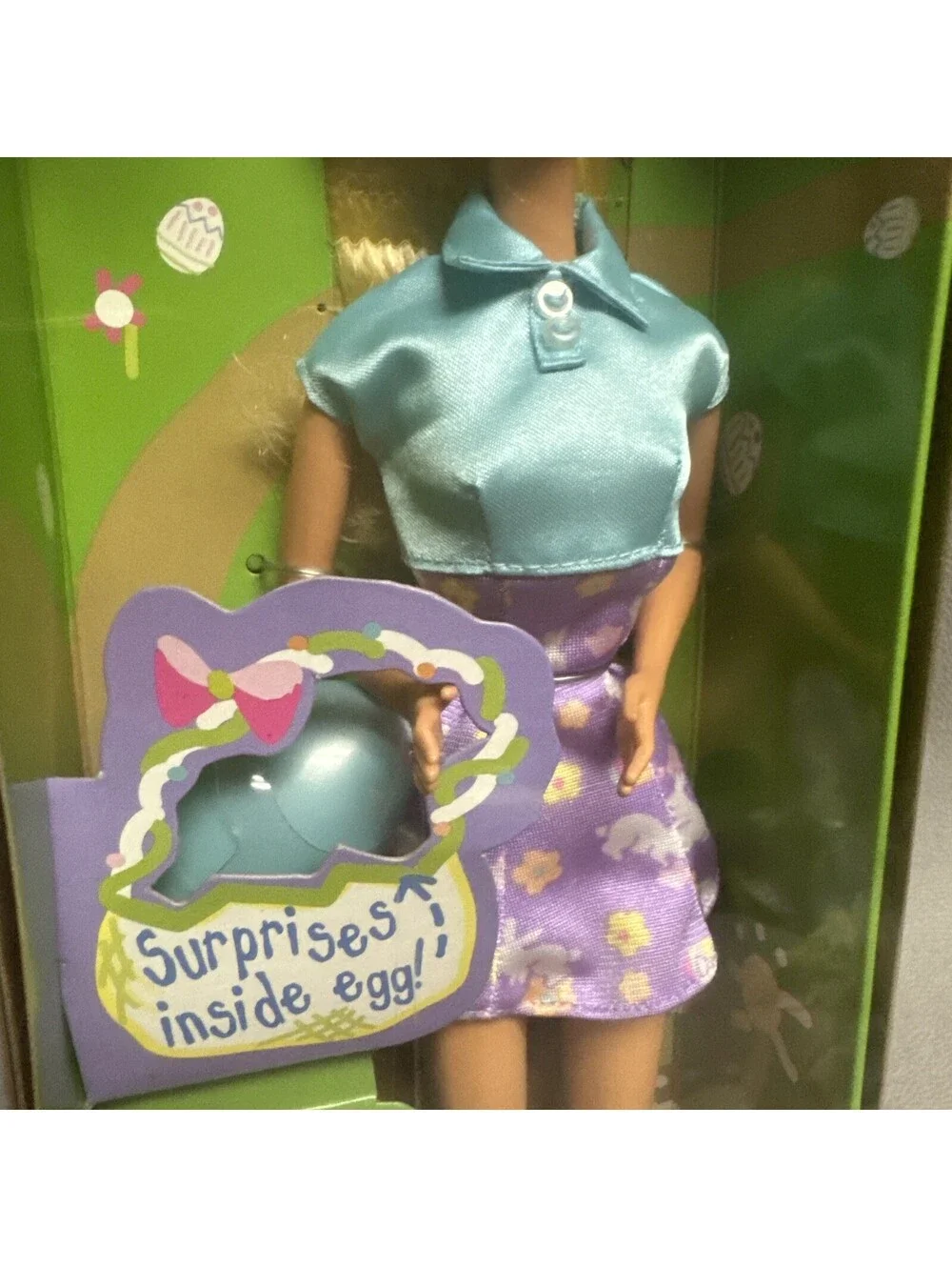 Easter Surprise Barbie Doll New 1998 with Surprise Egg inside Mattel #20542